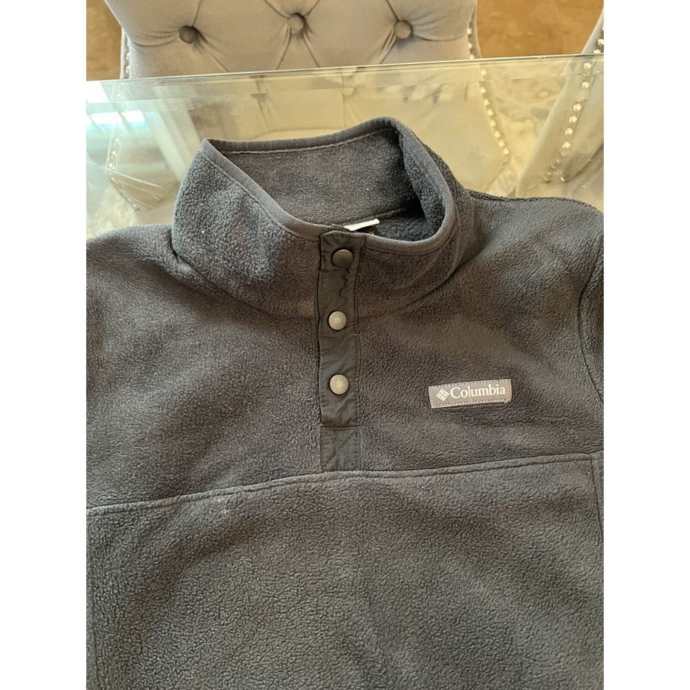 Columbia Jacket Youth XL Black Full Zip Fleece Comfort - Picture 3 of 12